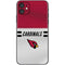 NFL Arizona Cardinals White Striped iPhone 11 Skin